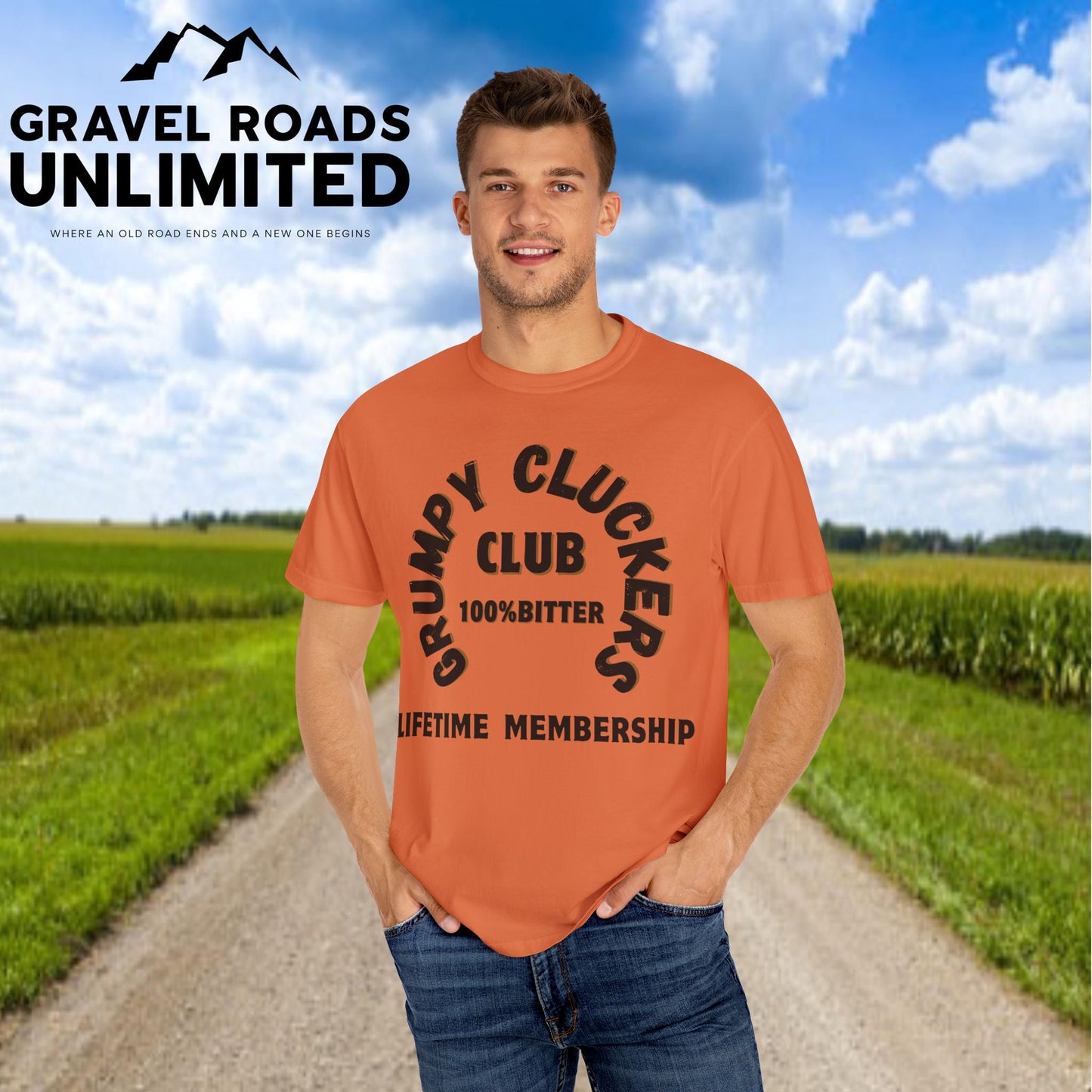 Grumpy Cluckers Club T-Shirt - 100% Bitter Lifetime Membership Tee