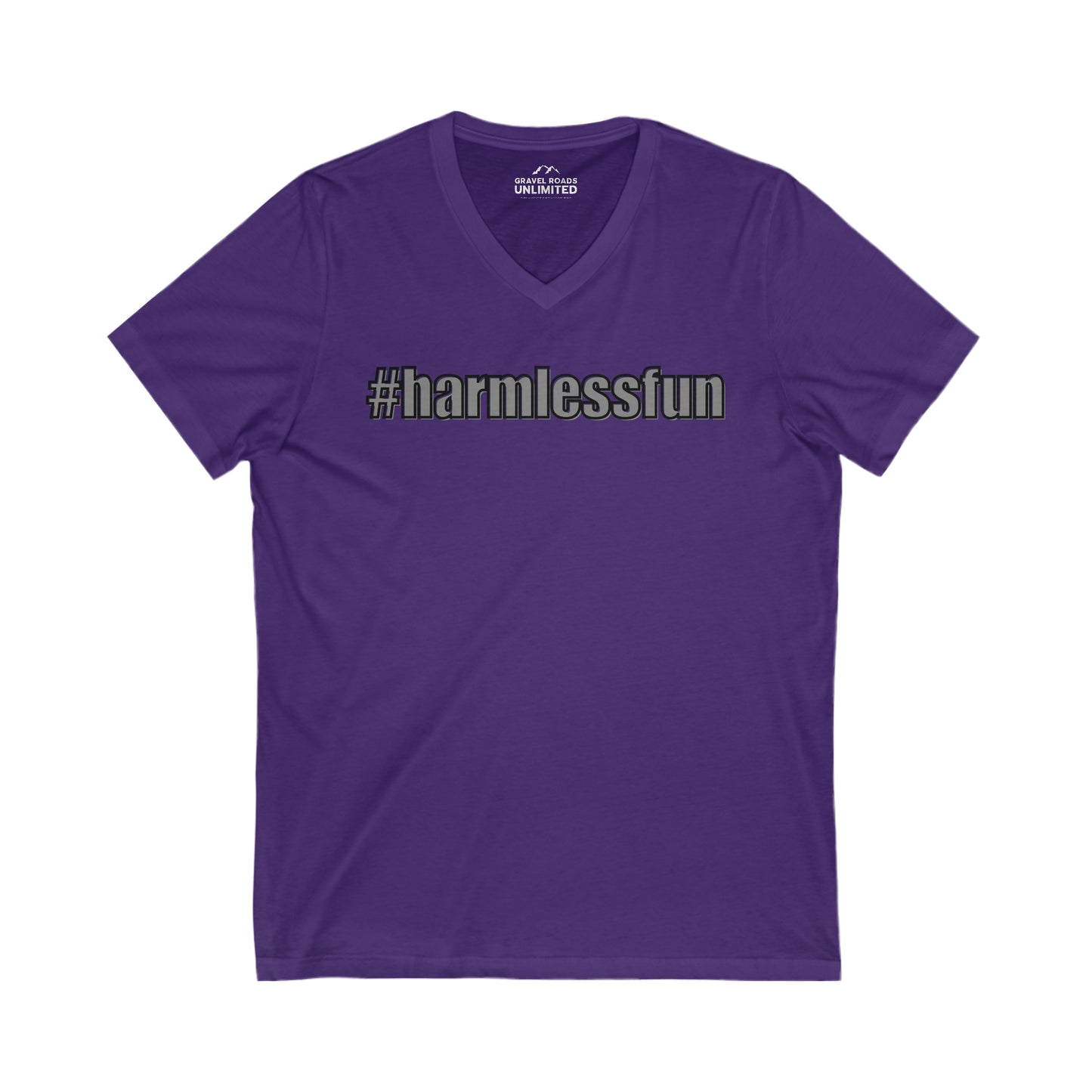 #Harmlessfun Short Sleeve V-Neck Tee