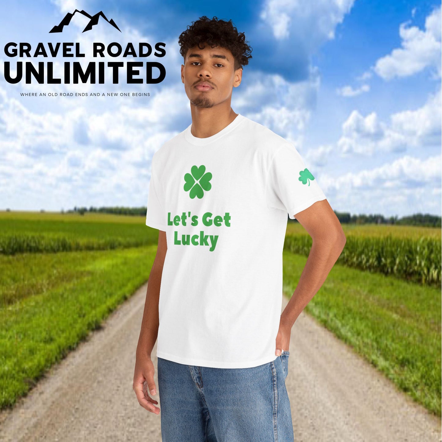 Lucky Charm Unisex Tee - Let's Get Lucky Cotton T-Shirt for St. Patrick's Day