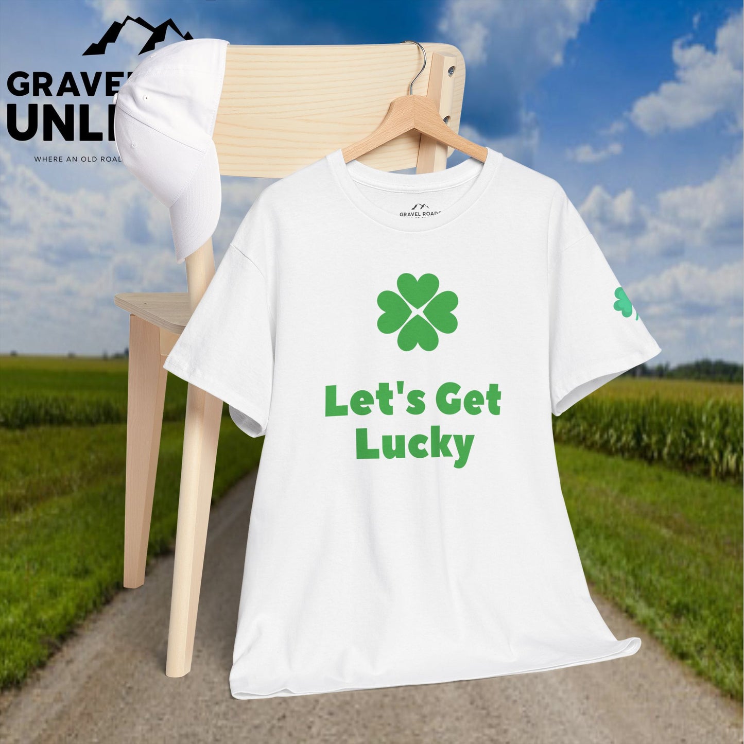 Lucky Charm Unisex Tee - Let's Get Lucky Cotton T-Shirt for St. Patrick's Day