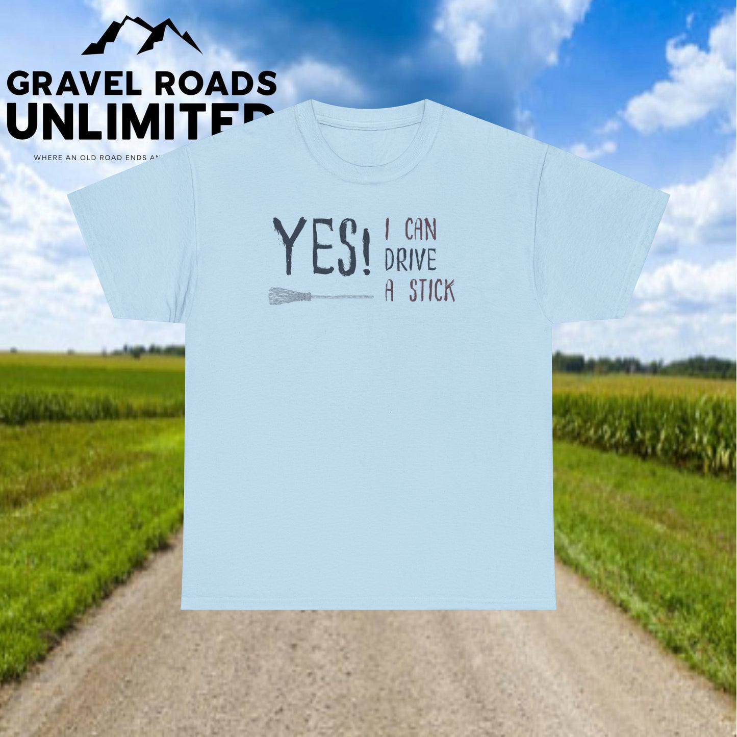 Yes I can drive a Stick! Halloween! Unisex Heavy Cotton Tee