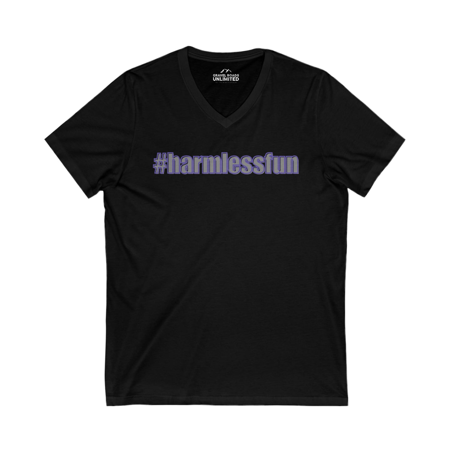 #Harmlessfun Short Sleeve V-Neck Tee