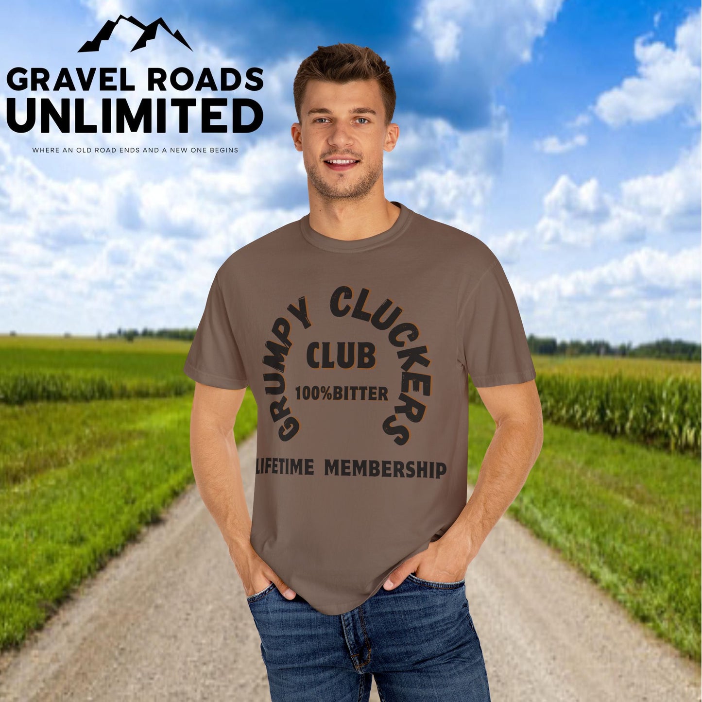 Grumpy Cluckers Club T-Shirt - 100% Bitter Lifetime Membership Tee