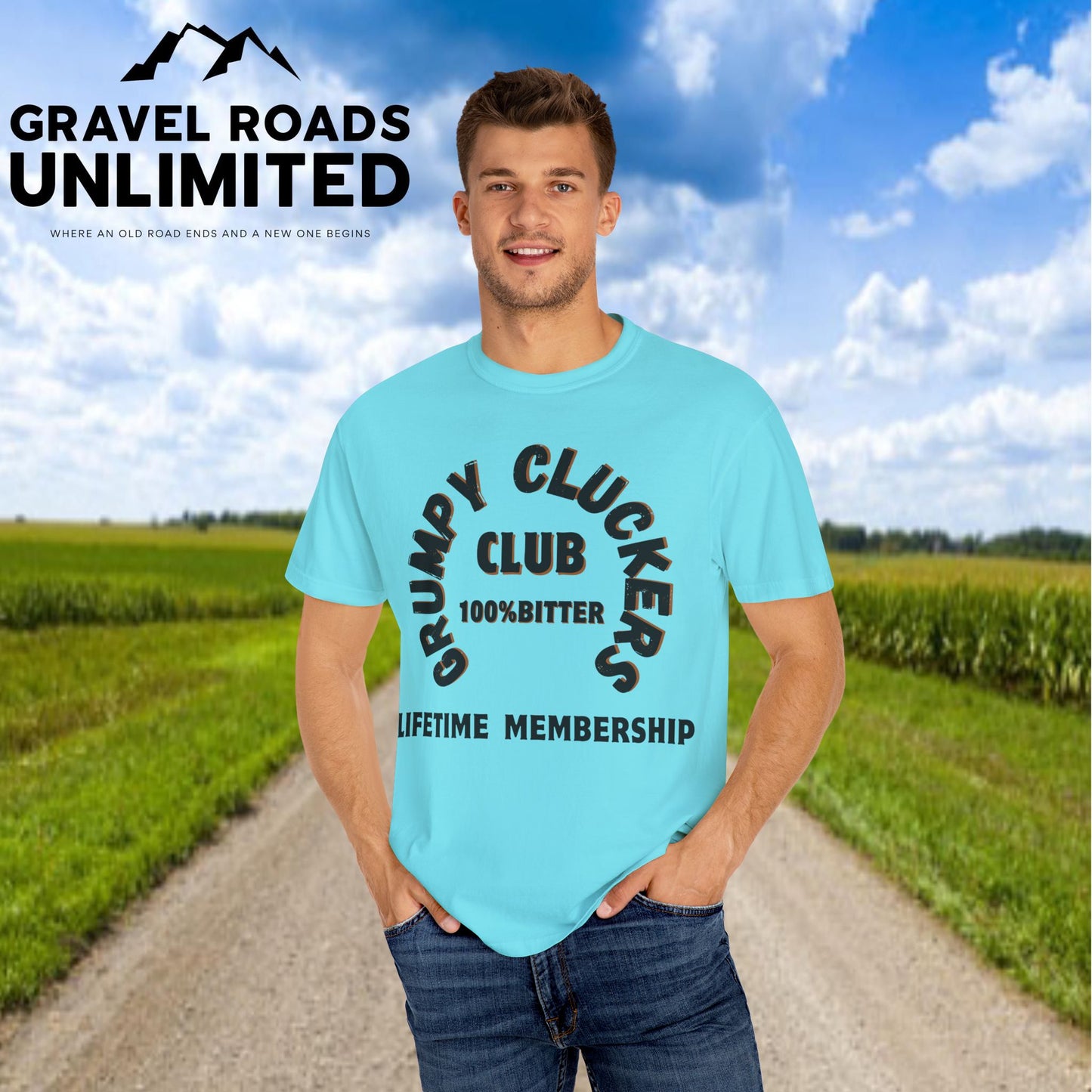 Grumpy Cluckers Club T-Shirt - 100% Bitter Lifetime Membership Tee
