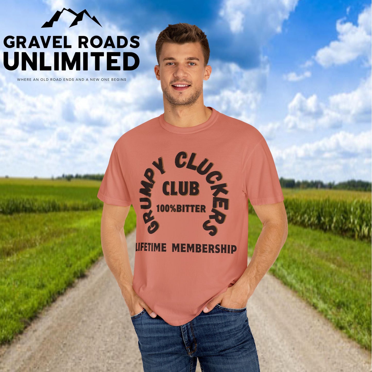 Grumpy Cluckers Club T-Shirt - 100% Bitter Lifetime Membership Tee