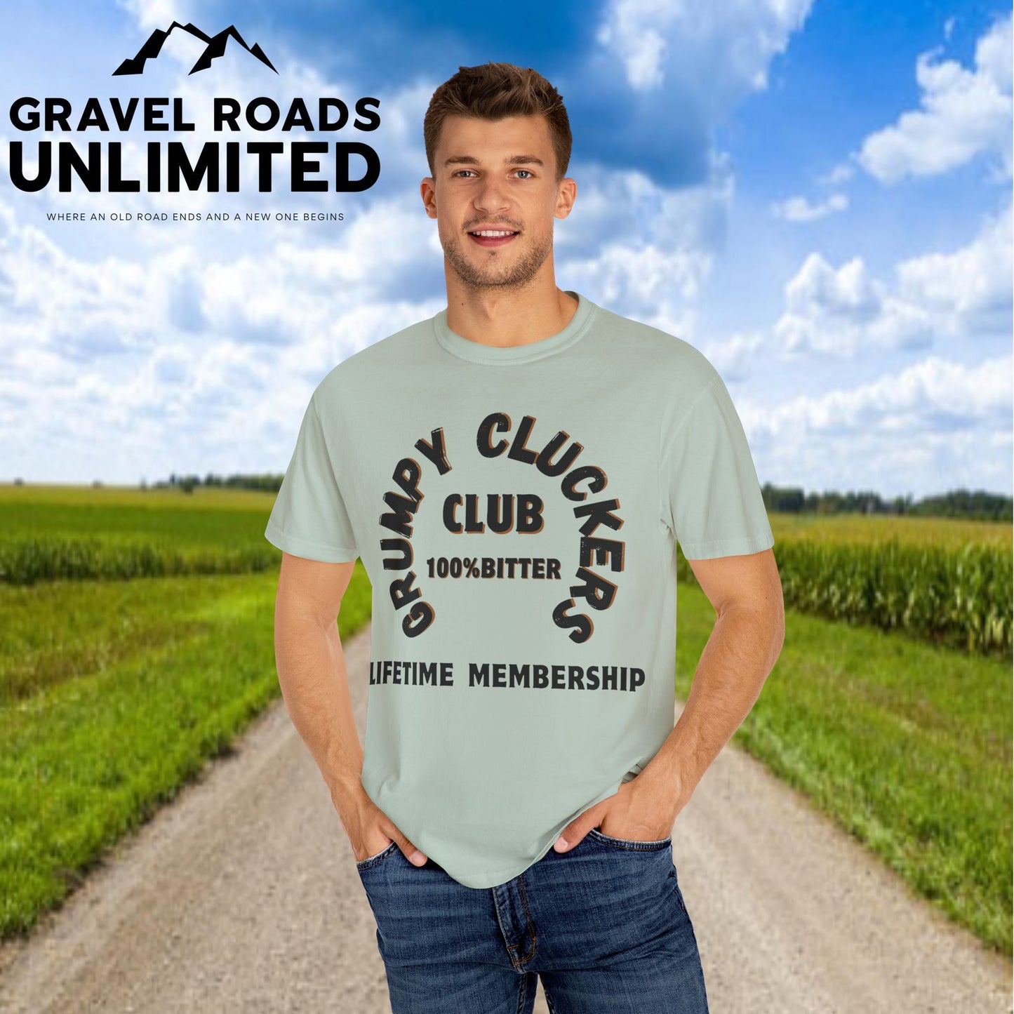 Grumpy Cluckers Club T-Shirt - 100% Bitter Lifetime Membership Tee