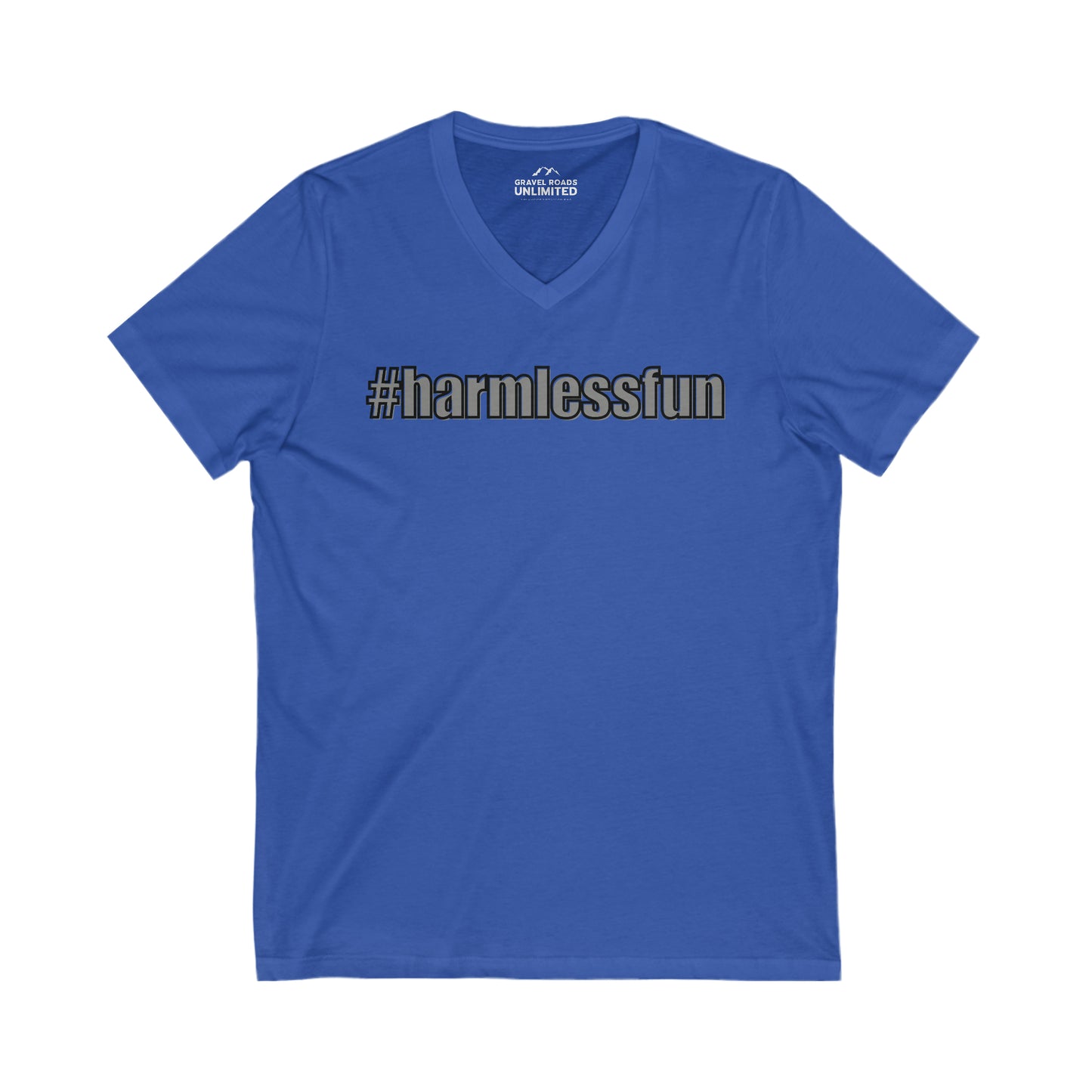 #Harmlessfun Short Sleeve V-Neck Tee
