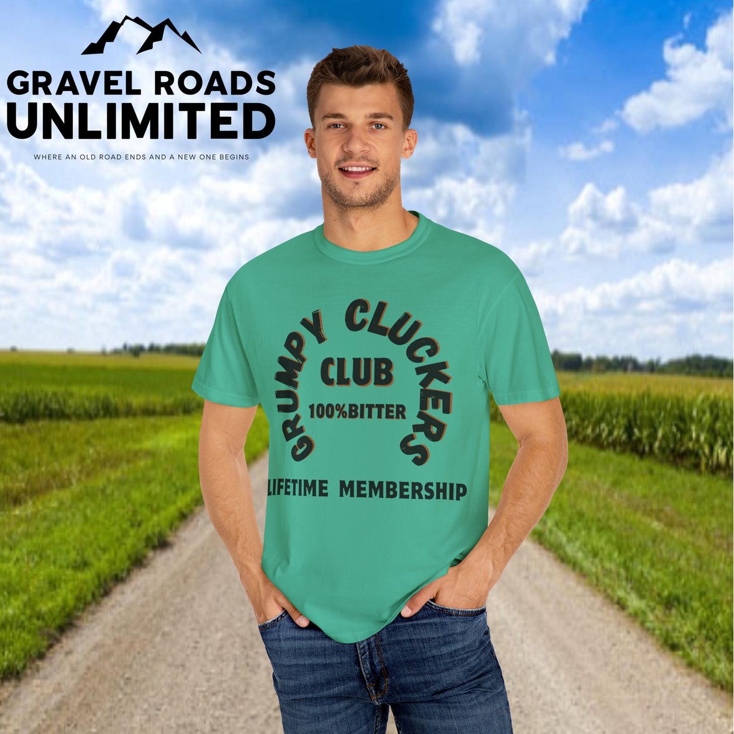 Grumpy Cluckers Club T-Shirt - 100% Bitter Lifetime Membership Tee