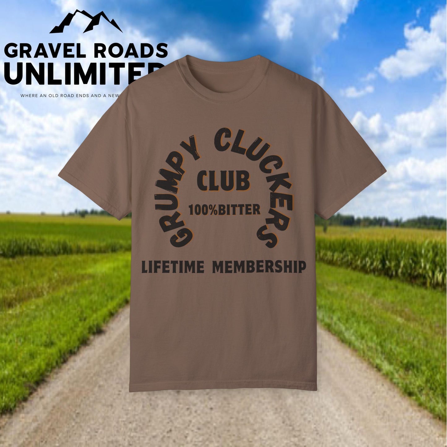 Grumpy Cluckers Club T-Shirt - 100% Bitter Lifetime Membership Tee