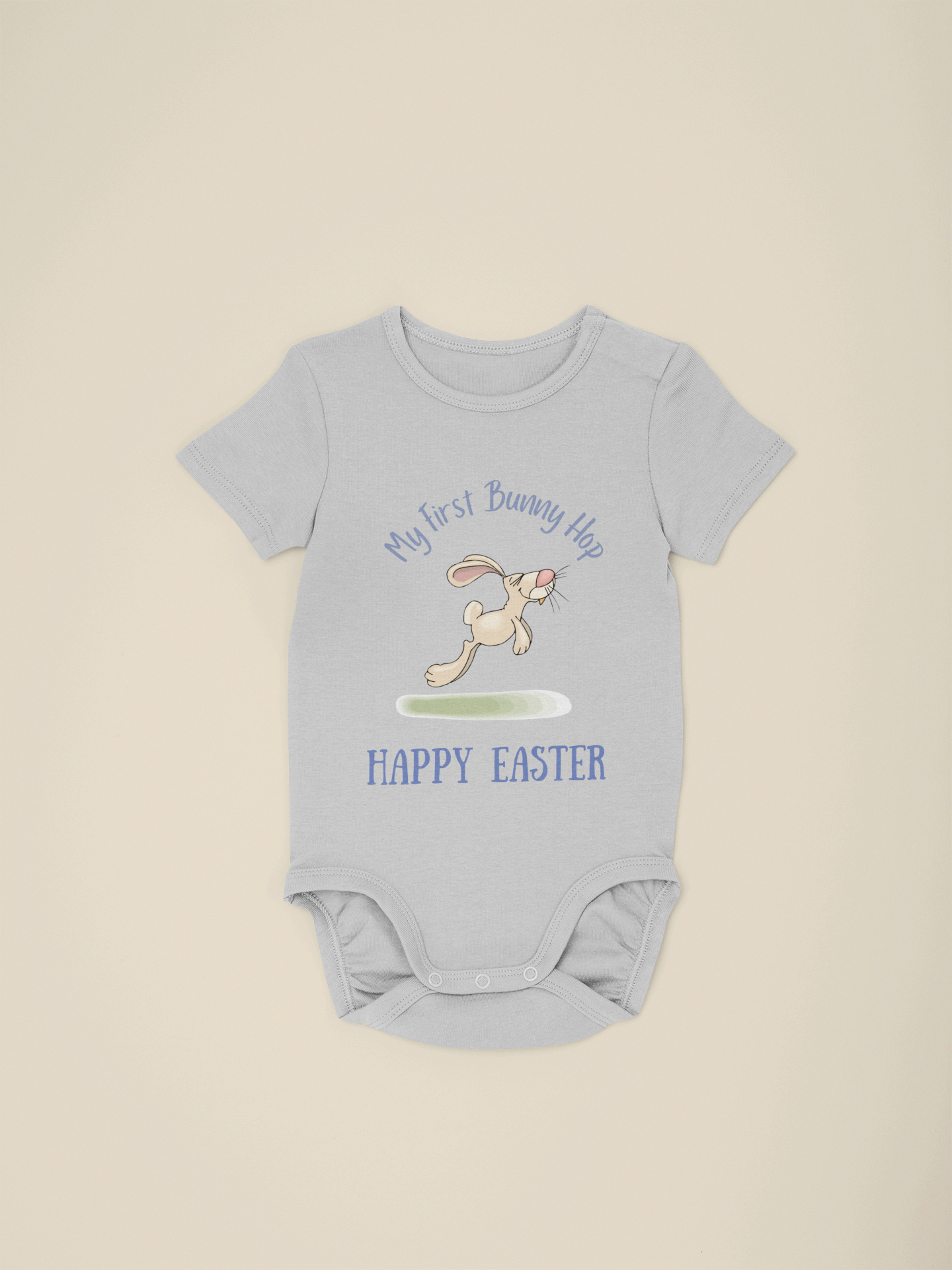 Boy & girl My First Bunny Hop Easter Infant Bodysuit