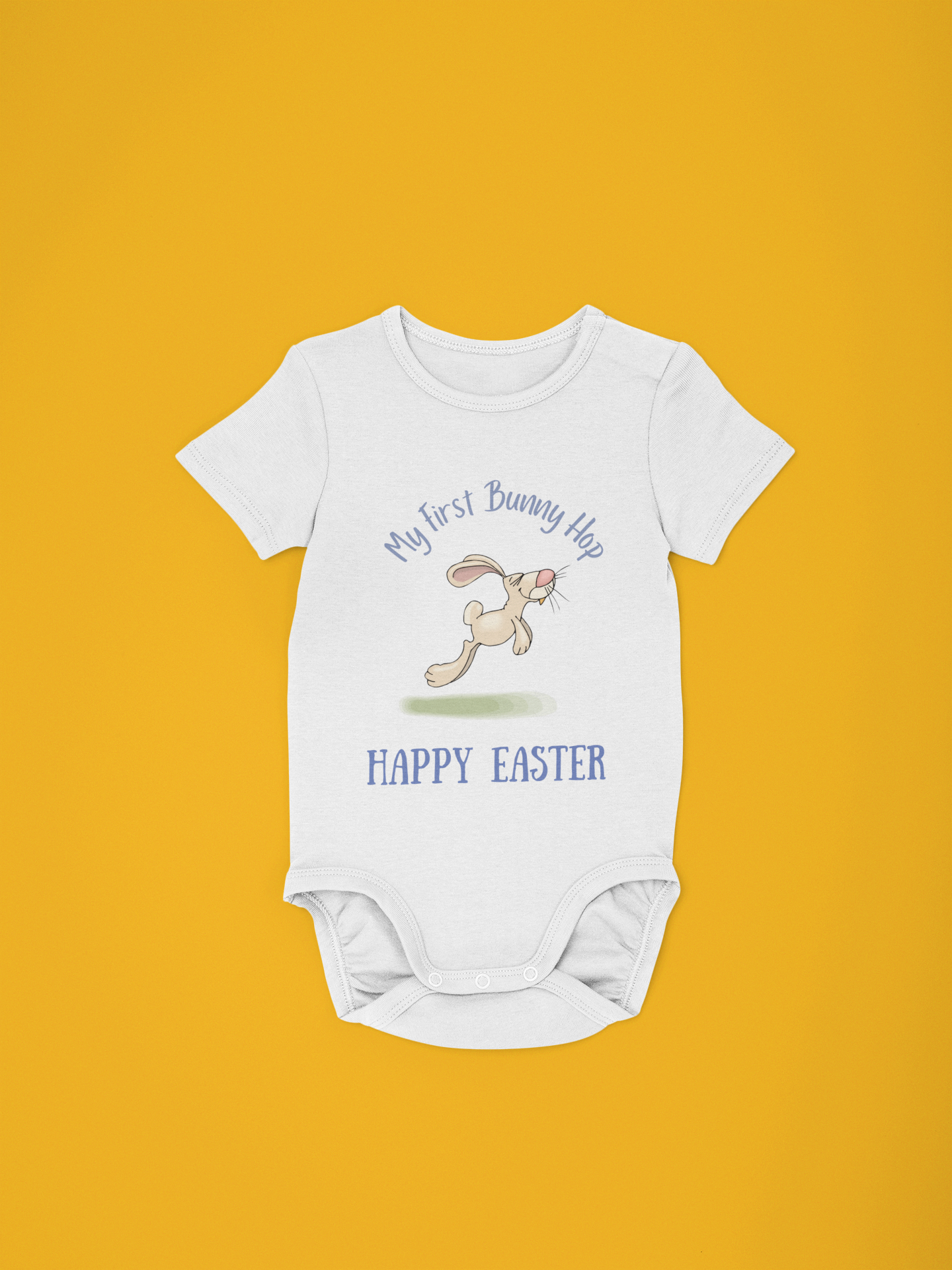 Boy & girl My First Bunny Hop Easter Infant Bodysuit