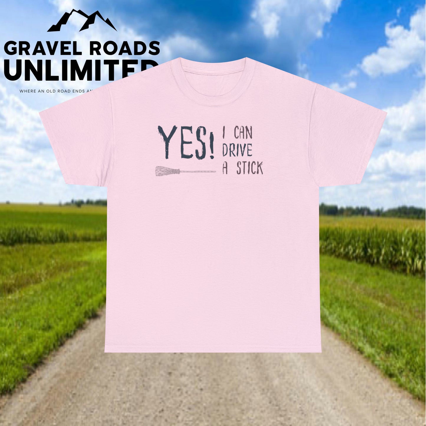Yes I can drive a Stick! Halloween! Unisex Heavy Cotton Tee