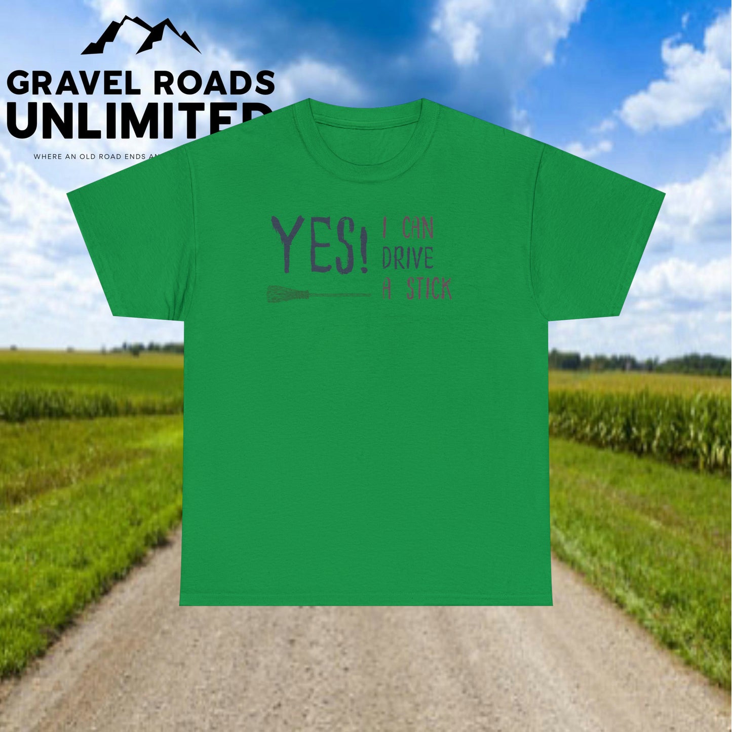 Yes I can drive a Stick! Halloween! Unisex Heavy Cotton Tee