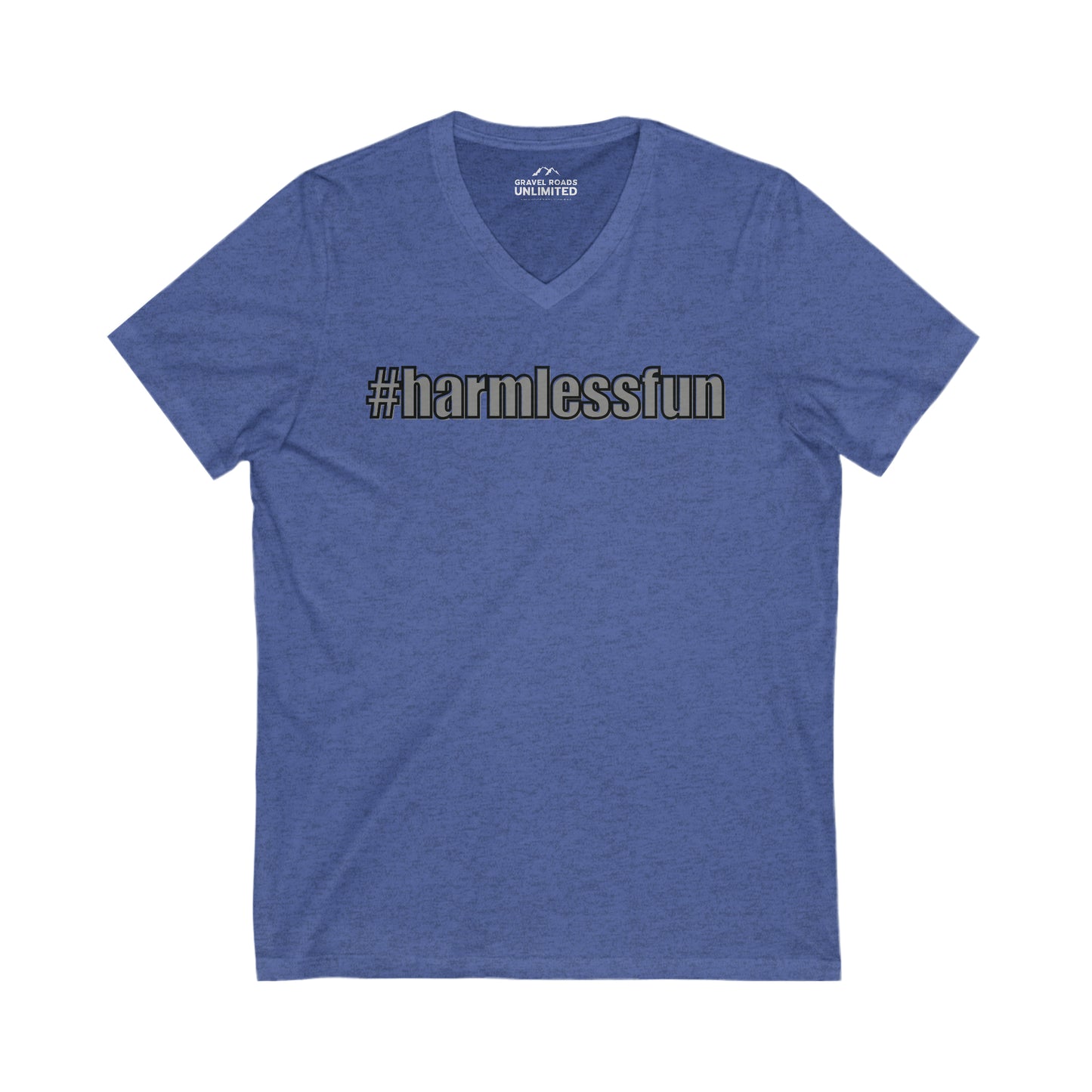#Harmlessfun Short Sleeve V-Neck Tee