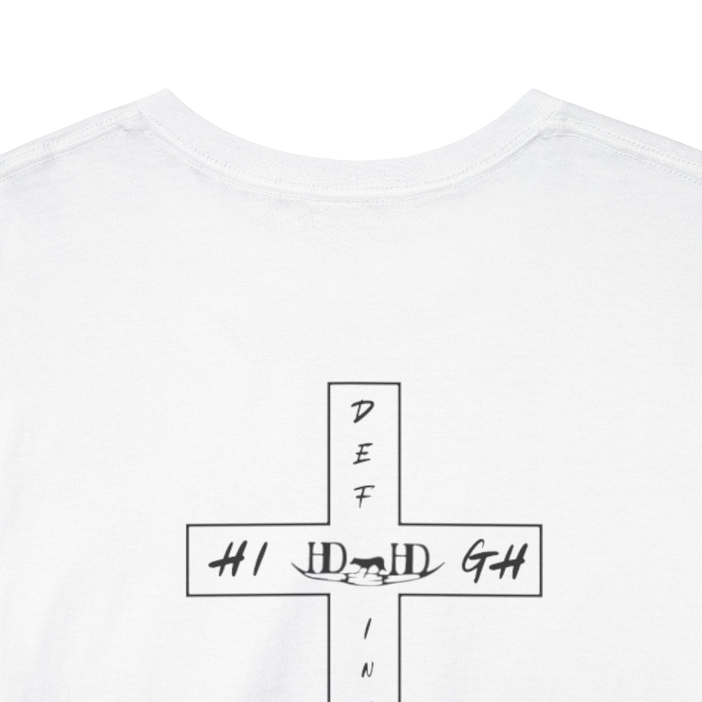 Unisex Heavy Cotton Tee - Faith-Inspired Cross Design - Perfect for Daily Wear & Spiritual Celebrations