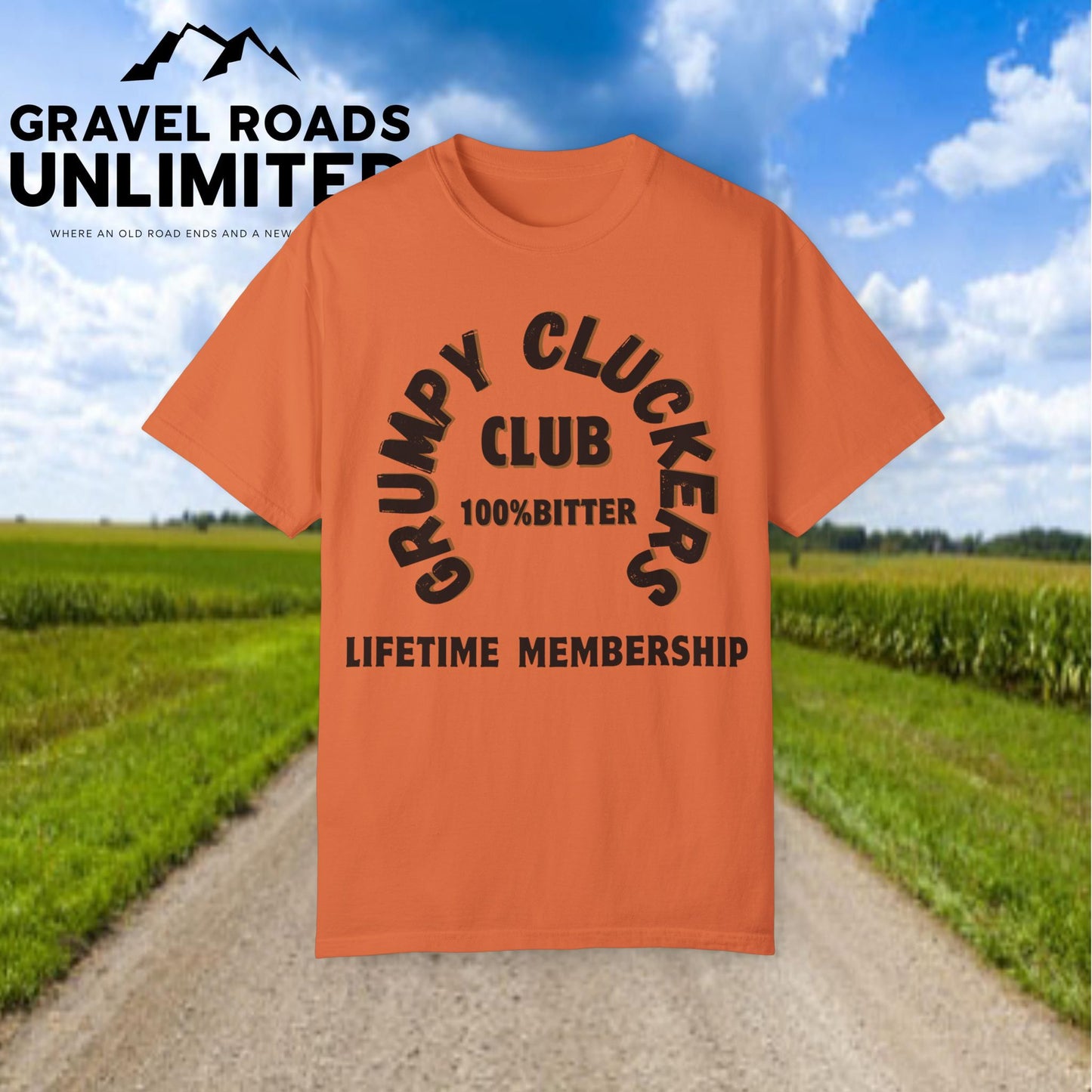 Grumpy Cluckers Club T-Shirt - 100% Bitter Lifetime Membership Tee