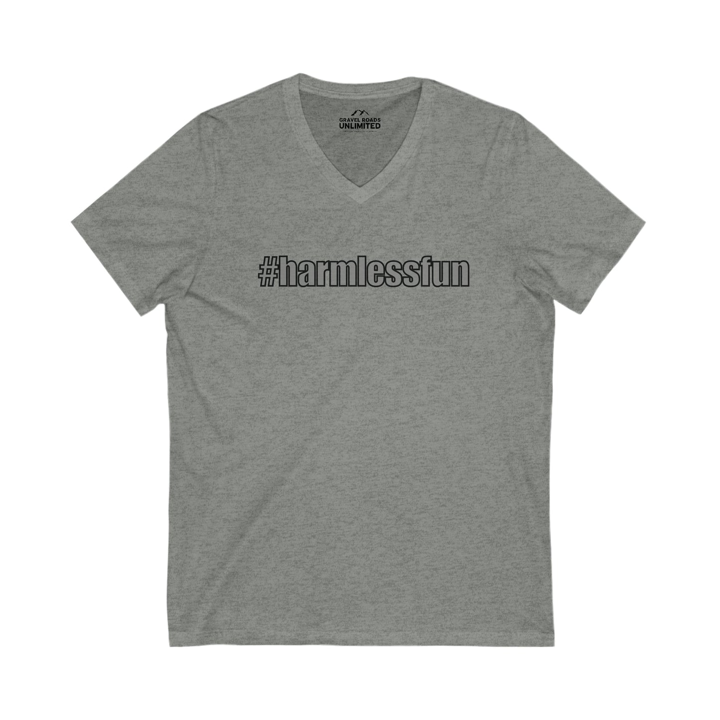 #Harmlessfun Short Sleeve V-Neck Tee