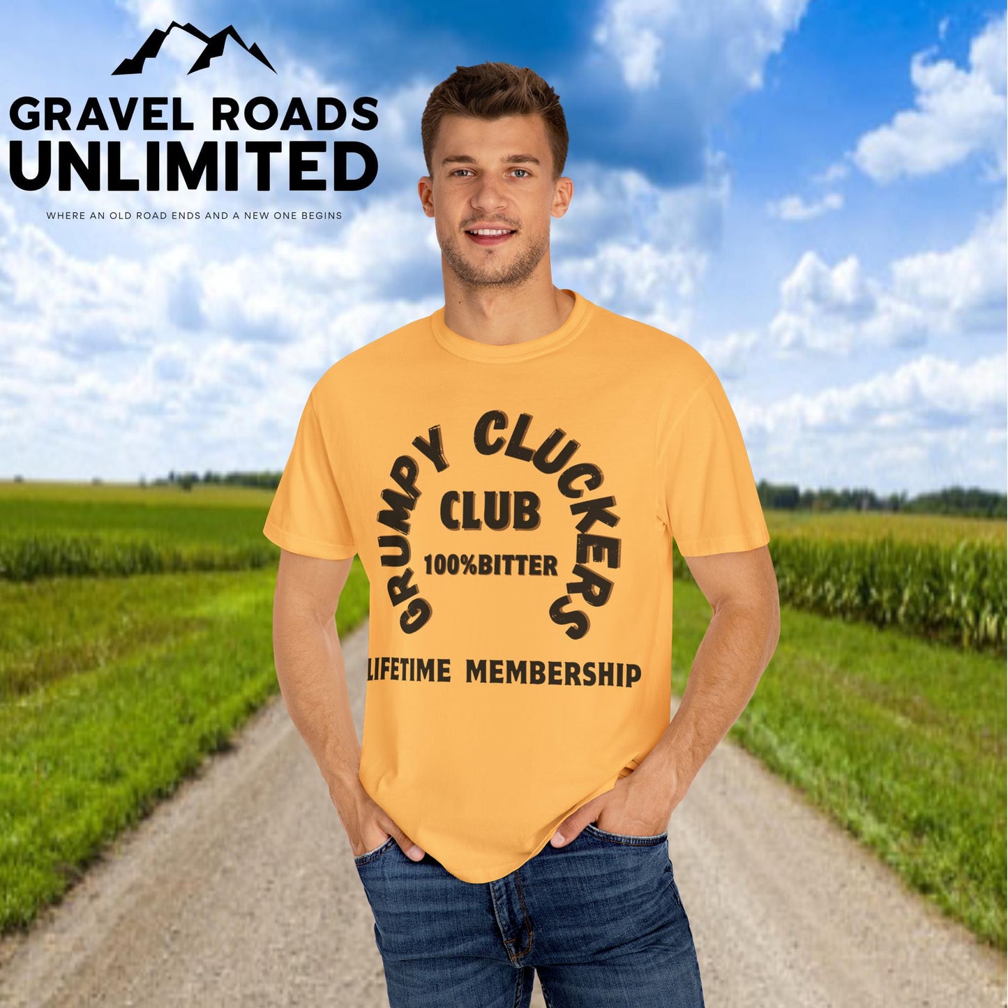 Grumpy Cluckers Club T-Shirt - 100% Bitter Lifetime Membership Tee