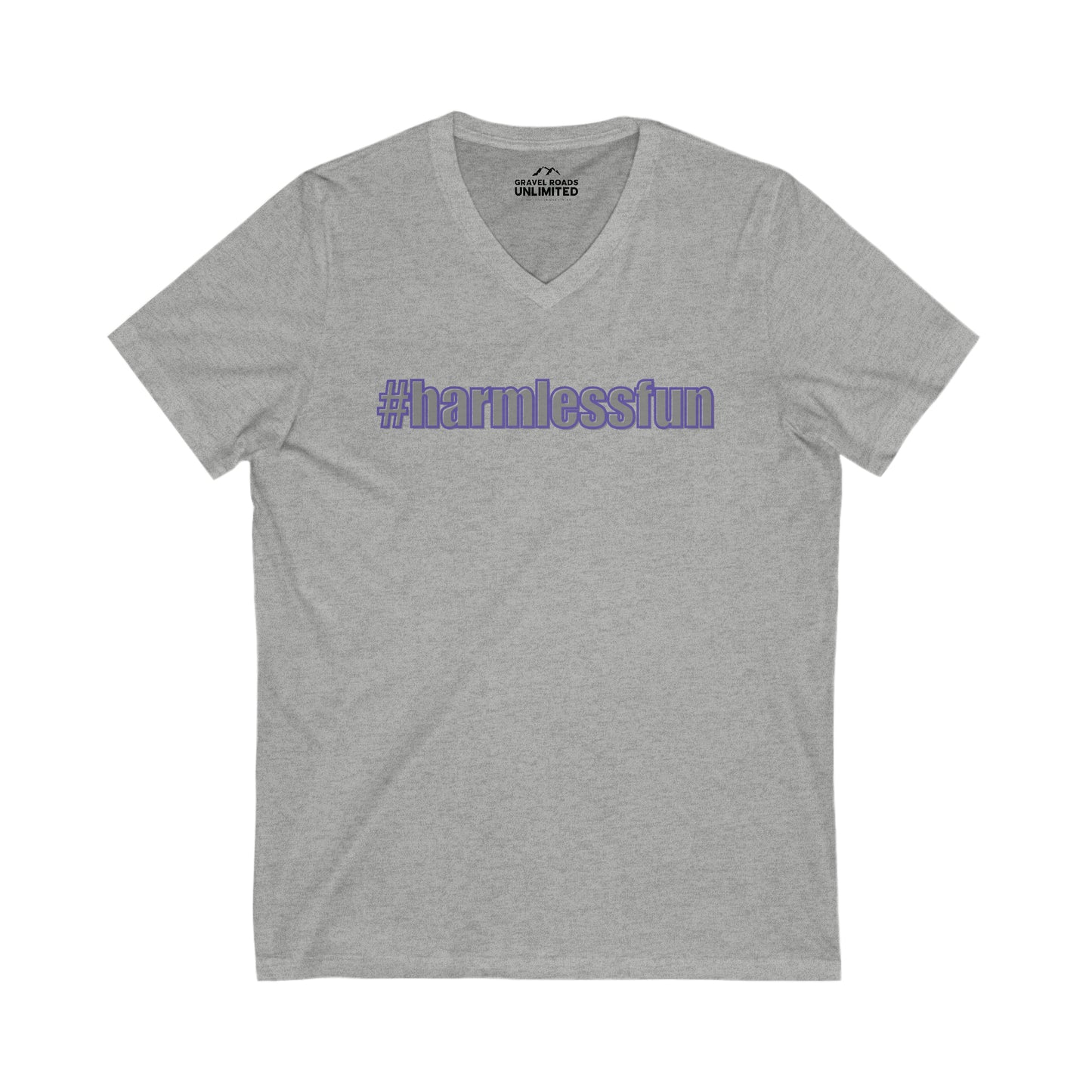 #Harmlessfun Short Sleeve V-Neck Tee