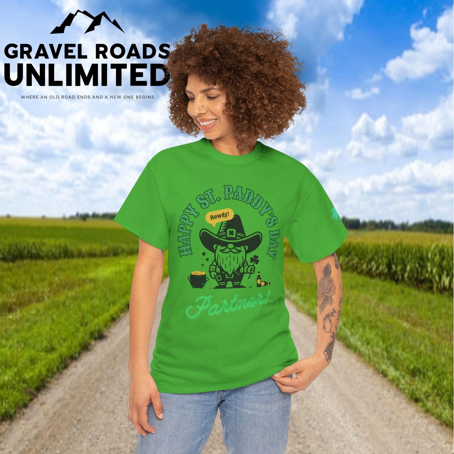 St. Patrick's Day Unisex Heavy Cotton Tee - Celebrate with Fun Graphics!