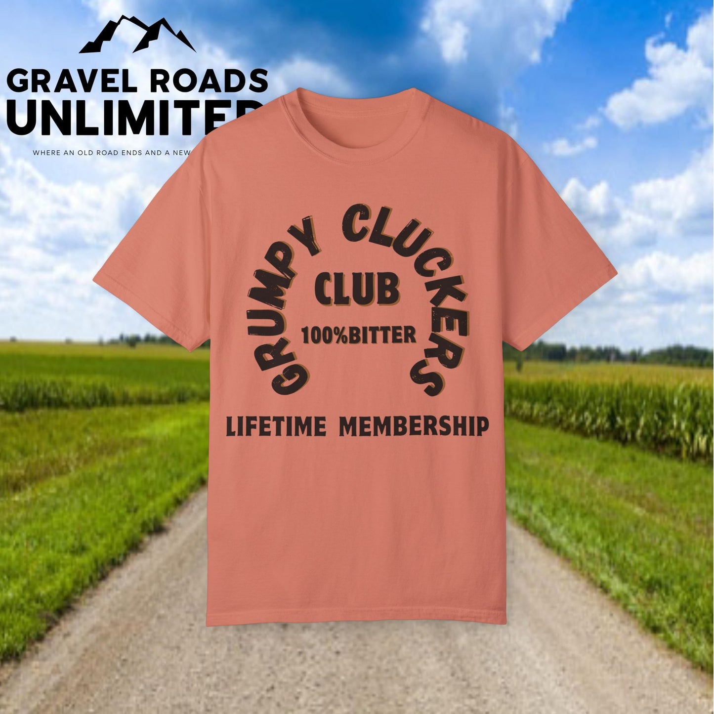 Grumpy Cluckers Club T-Shirt - 100% Bitter Lifetime Membership Tee