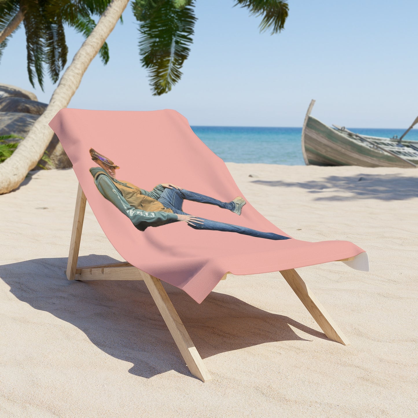 Pink Beach Towel Landon
