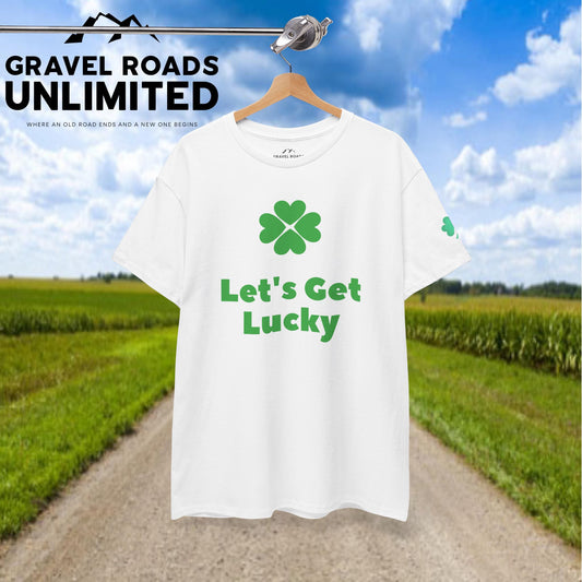 Lucky Charm Unisex Tee - Let's Get Lucky Cotton T-Shirt for St. Patrick's Day