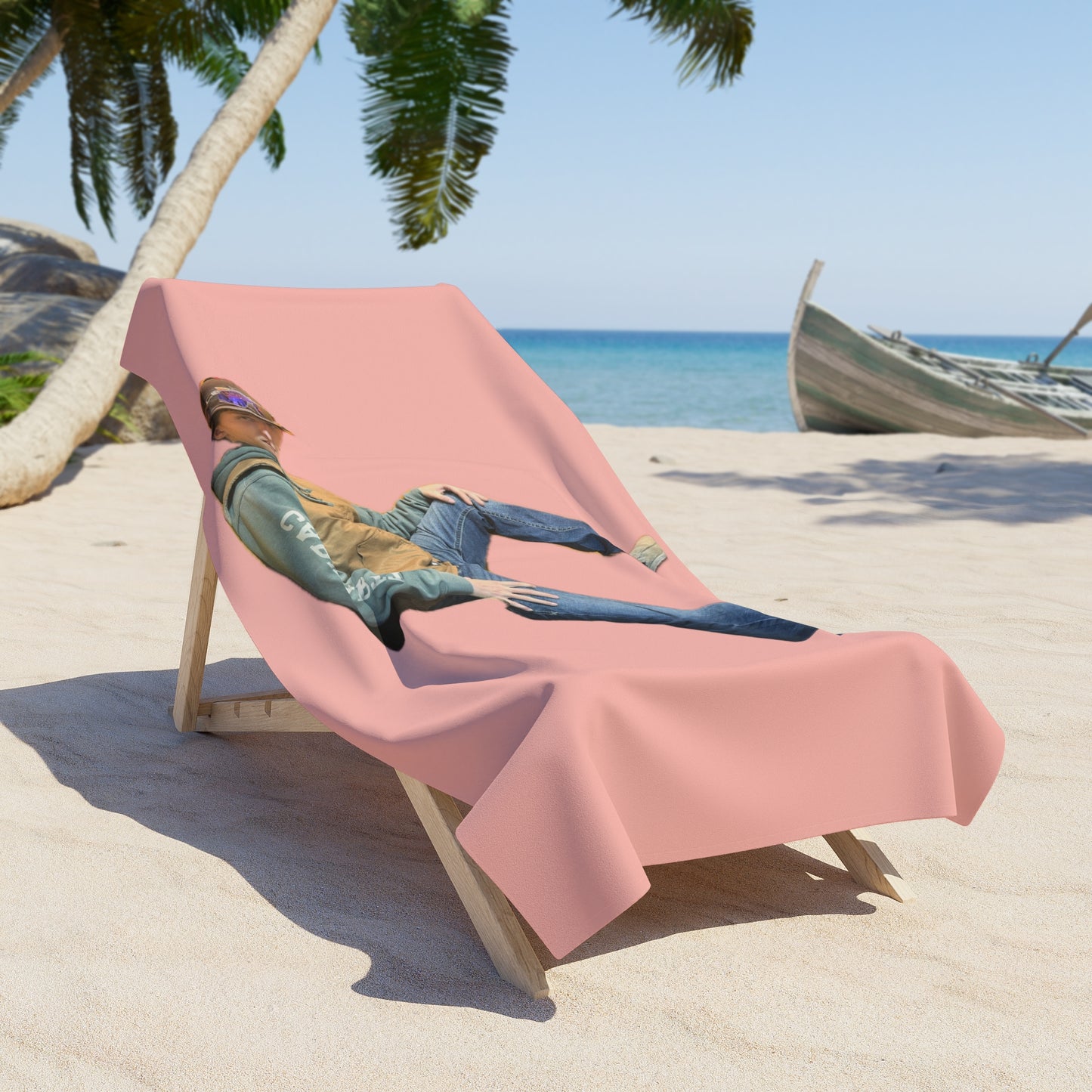 Pink Beach Towel Landon