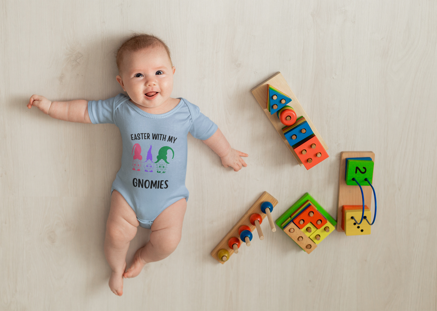 Easter With the  Gnomies Infant Bodysuit