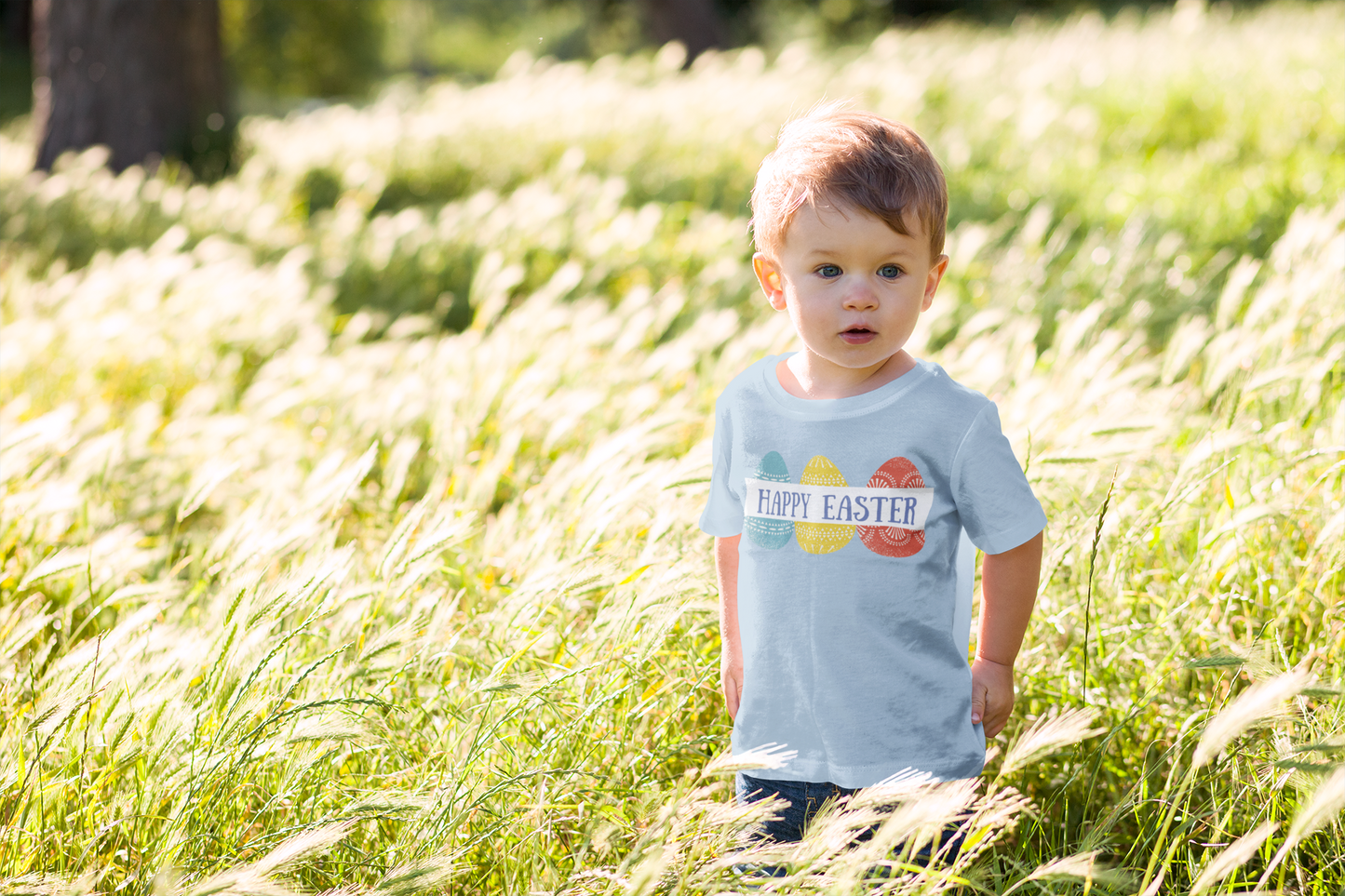 Infant Tee - Happy Easter Celebration with Eggs