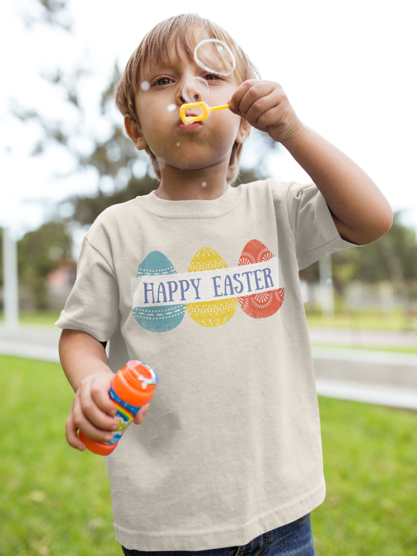 Infant Tee - Happy Easter Celebration with Eggs