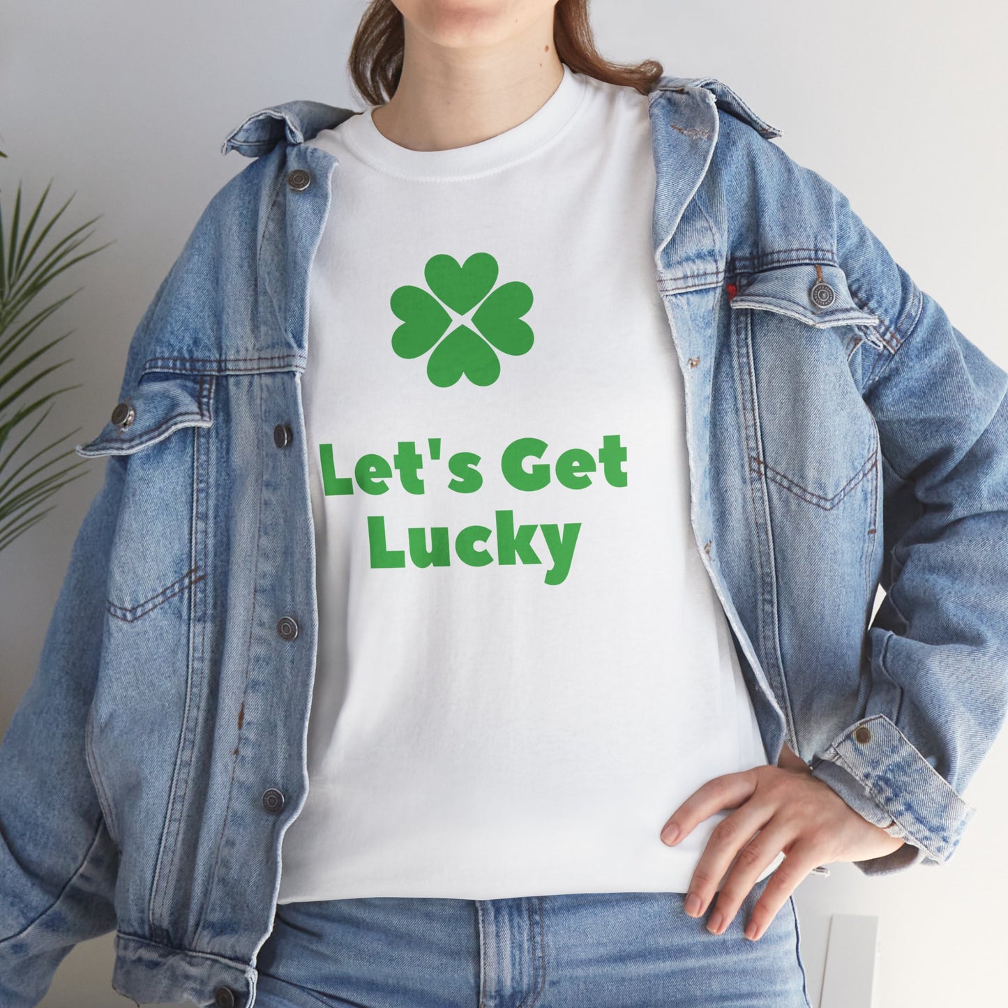 Lucky Charm Unisex Tee - Let's Get Lucky Cotton T-Shirt for St. Patrick's Day
