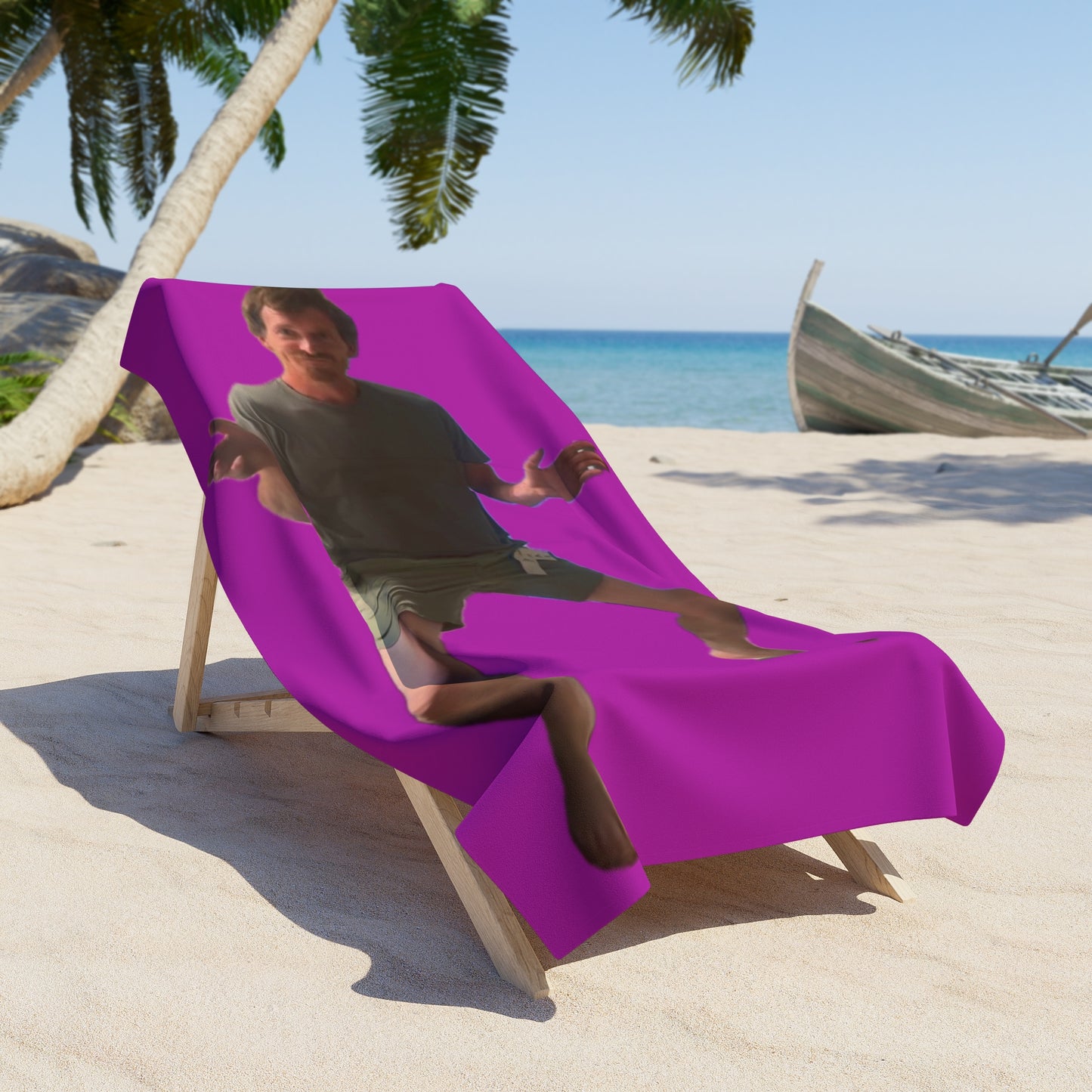 Funny Pose Beach towel- Nick