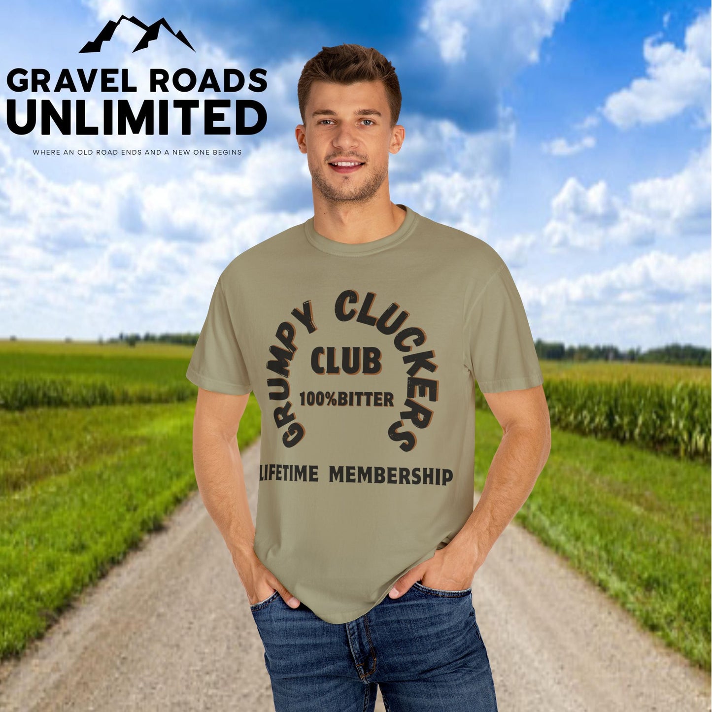 Grumpy Cluckers Club T-Shirt - 100% Bitter Lifetime Membership Tee